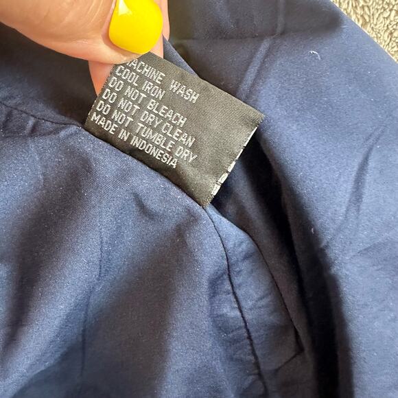 Proquip Navy Blue Golf Rain Jacket Full Zip Men's S Small Silk Touch Teflon - Picture 12 of 14